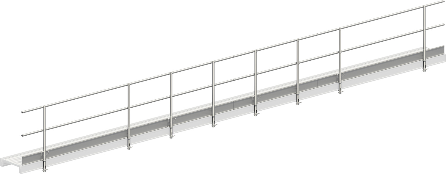 LAYHER Dreiteiliger Seitenschutz für Alu-Steg 600 LAYHER Dreiteiliger Seitenschutz für Alu-Steg 600