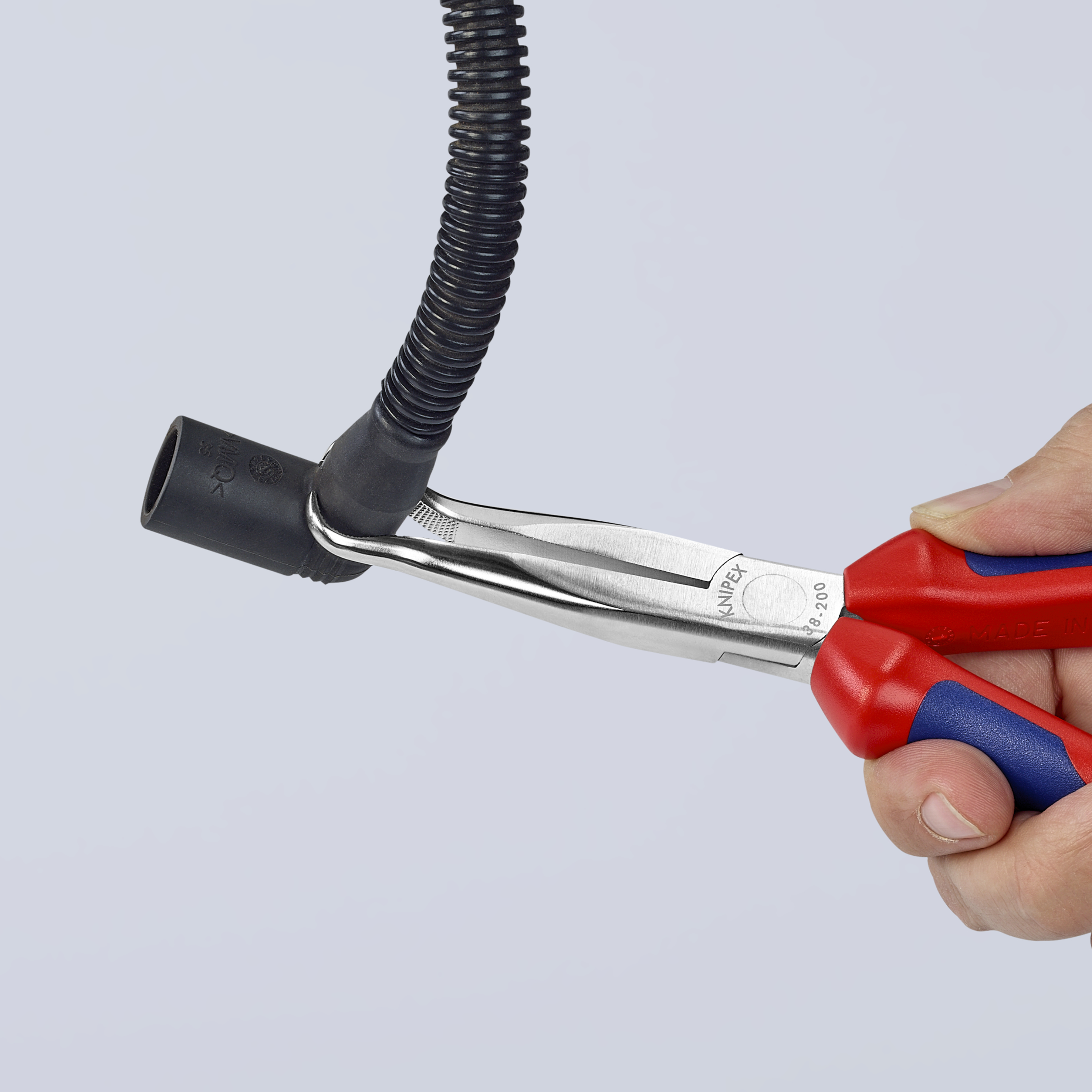 KNIPEX KNIPEX 38 95 200 Mechanikerzange 200 mm verchromt mit Mehrkomponenten-Hüllen KNIPEX KNIPEX 38 95 200 Mechanikerzange 200 mm verchromt mit Mehrkomponenten-Hüllen