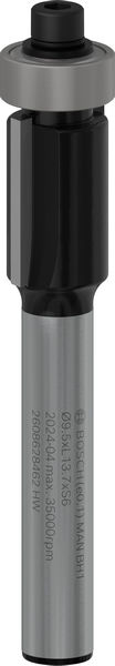 BOSCH PRO Bündigfräser mit untenlieg. Führungskugellager, Ø 9,5 x L 13,7, Schaft 6 mm BOSCH PRO Bündigfräser mit untenlieg. Führungskugellager, Ø 9,5 x L 13,7, Schaft 6 mm