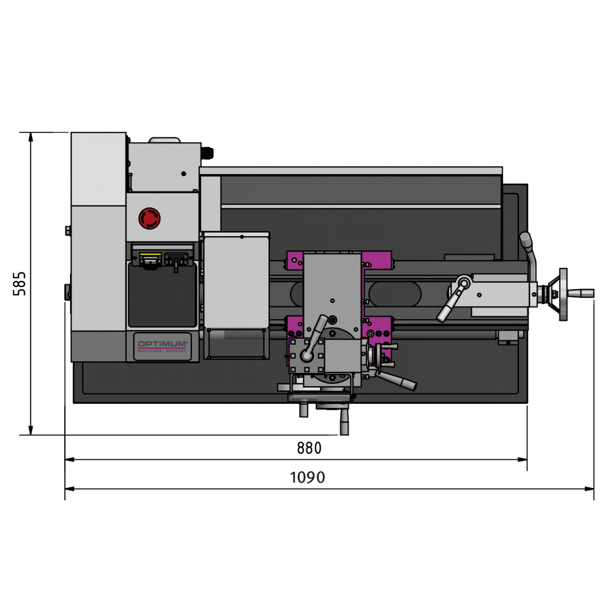 STÜRMER Drehmaschine Optimum OPTIturn TU 2304V