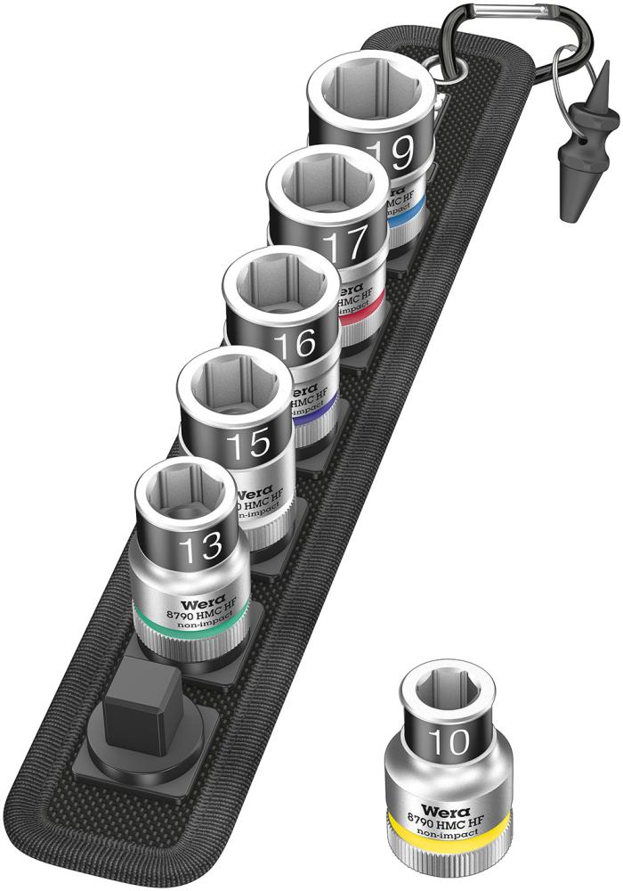 WERA Belt C 1 Zyklop Steckschlüsseleinsatz-Satz, mit Haltefunktion, 1/2"-Antrieb