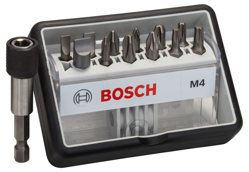 BOSCH 12+1-tlg. Schrauberbit-Set, Robust Line, M PH/PZ/T/S, Extra Hard-Ausführung BOSCH 12+1-tlg. Schrauberbit-Set, Robust Line, M PH/PZ/T/S, Extra Hard-Ausführung