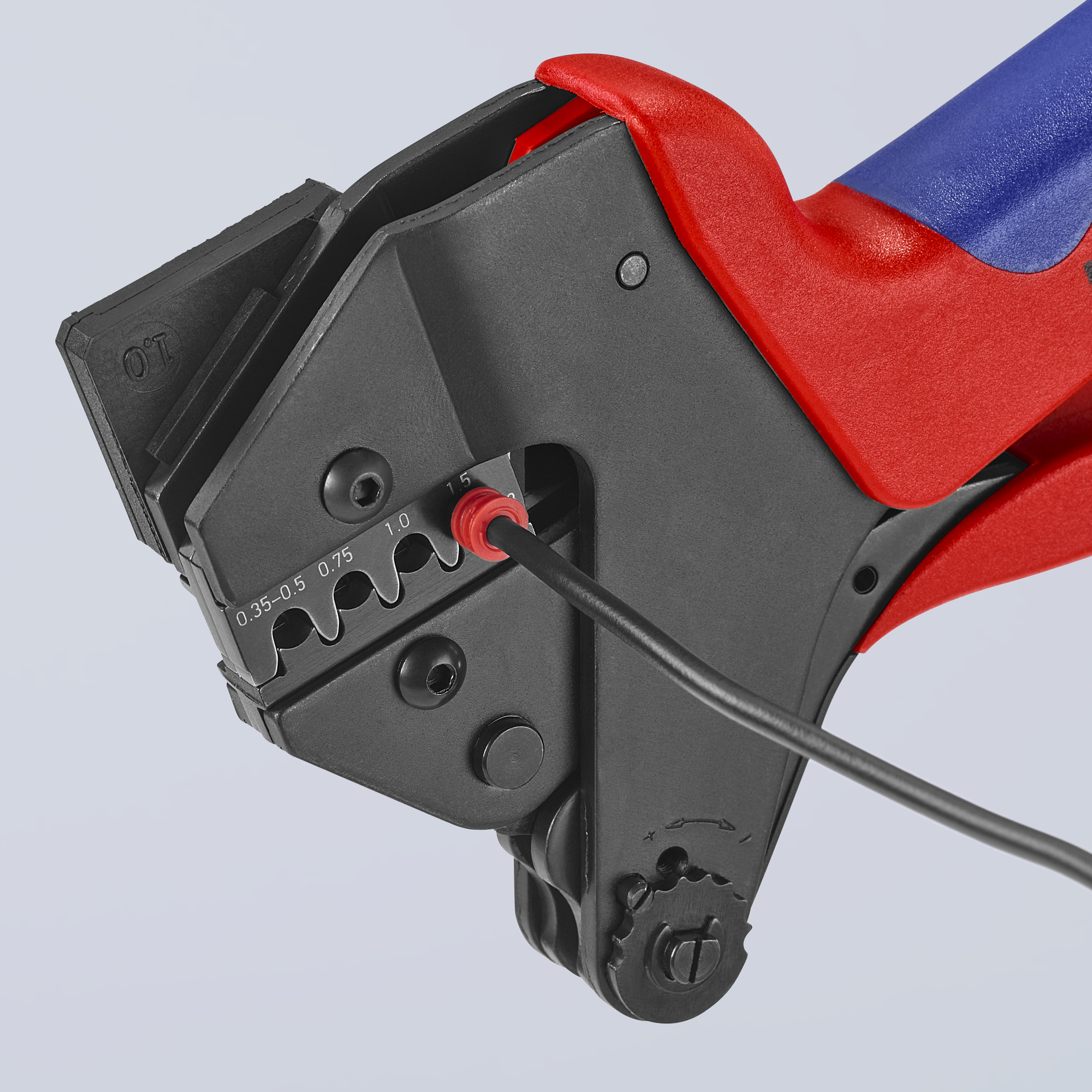 KNIPEX KNIPEX 97 43 200 Crimp-Systemzange für auswechselbare Crimpeinsätze 200 mm brüniert mit Mehrkomponenten-Hüllen KNIPEX KNIPEX 97 43 200 Crimp-Systemzange für auswechselbare Crimpeinsätze 200 mm brüniert mit Mehrkomponenten-Hüllen