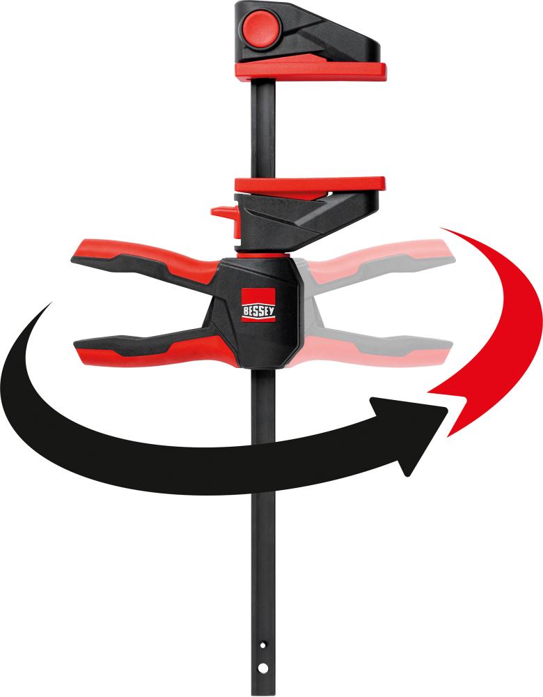 BESSEY Einhandzwinge mit drehbarem Griff EZ360-15