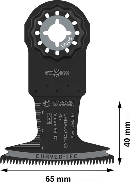 BOSCH PRO AII 65 BSPIB Blatt für Multifunktionswerkzeuge, 65 x 40 mm, 5-tlg. BOSCH PRO AII 65 BSPIB Blatt für Multifunktionswerkzeuge, 65 x 40 mm, 5-tlg.