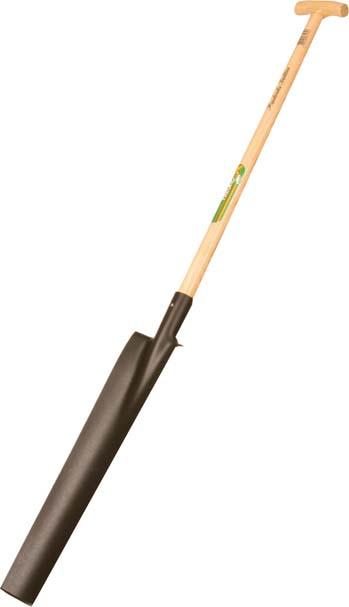 FREUND Drainagespaten mit E-T-Stiel + Tritt