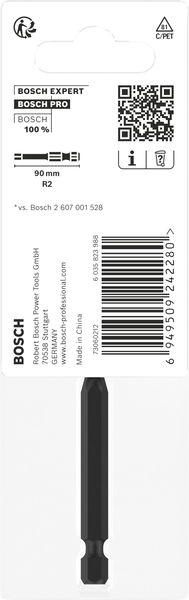 BOSCH PRO Robertson Impact Bit, R2, 90 mm BOSCH PRO Robertson Impact Bit, R2, 90 mm