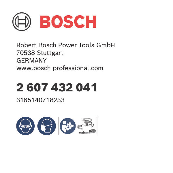 BOSCH Polytetraflourethylen-Flachfaltenfilter