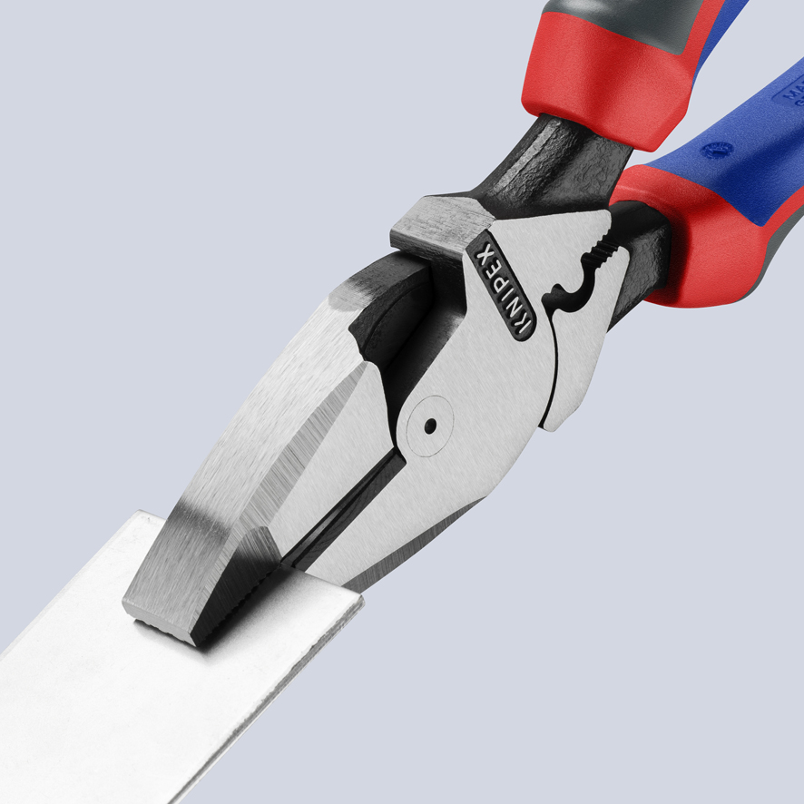 KNIPEX KNIPEX 09 12 240 Kraft-Kombizange "Lineman's Pliers" amerikanisches Modell 240 mm schwarz atramentiert mit Comfort-Griffen poliert