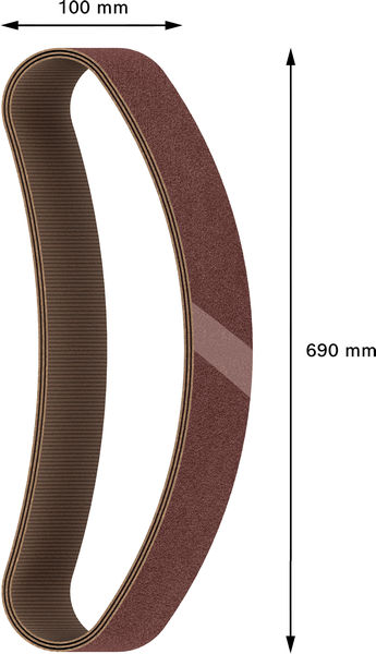 BOSCH PRO X440 Schleifband, 100 x 690 mm, G60, 10-tlg. BOSCH PRO X440 Schleifband, 100 x 690 mm, G60, 10-tlg.