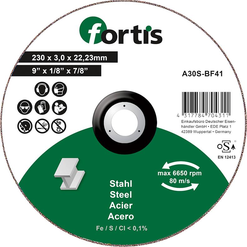 FORTIS Trennscheibe Stahl Ø230x3,0mm