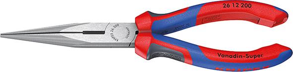 KNIPEX Flachrundzange mit Schneide (Storchschnabelzange) schwarz atramentiert 200 mm KNIPEX Flachrundzange mit Schneide (Storchschnabelzange) schwarz atramentiert 200 mm