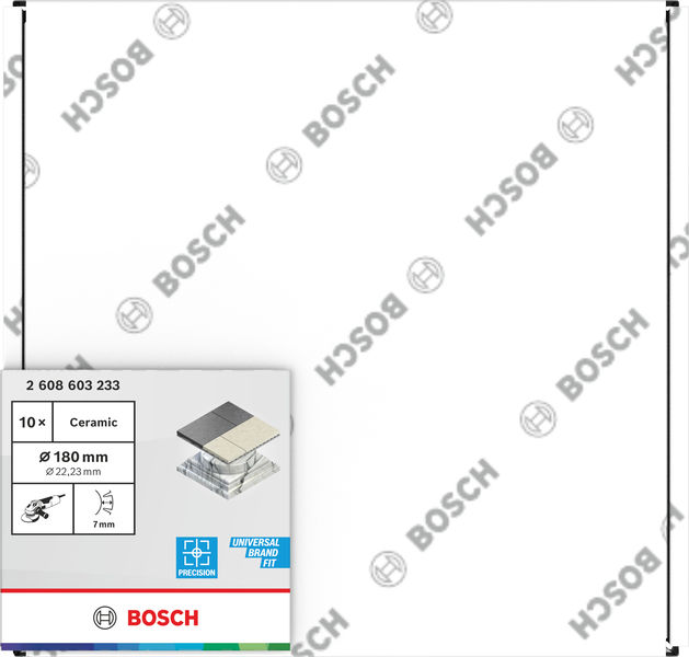 BOSCH Ceramic Trennscheibe, 150 x 7 mm, Bohrung 22,23 mm, 10-tlg.
