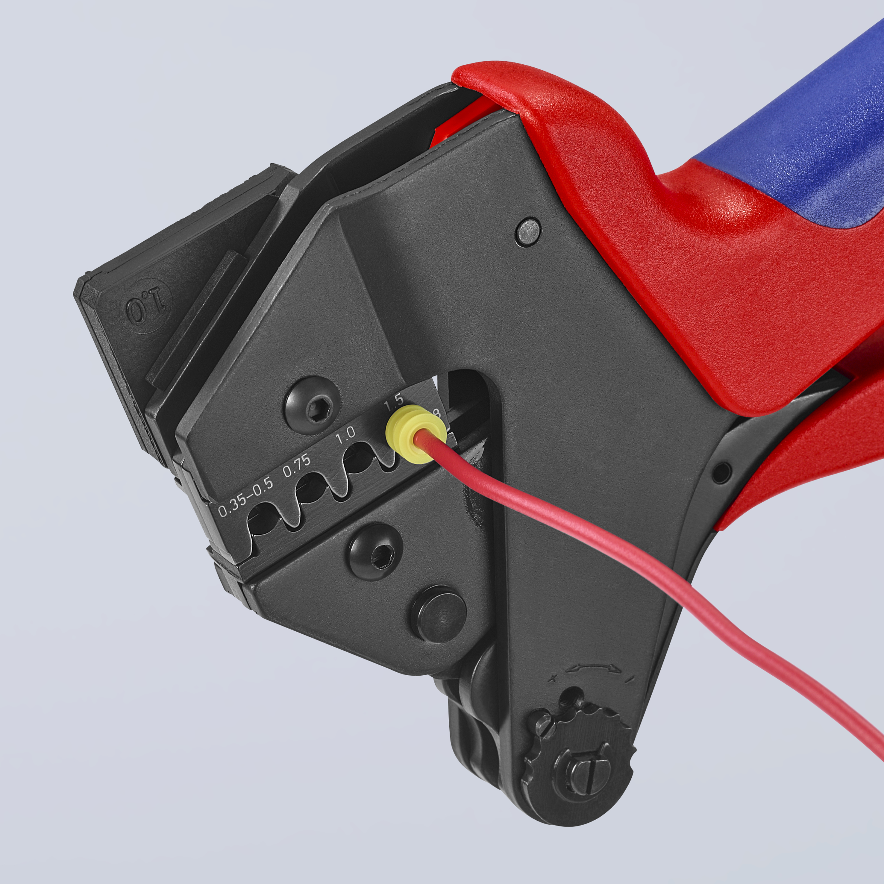 KNIPEX KNIPEX 97 43 200 Crimp-Systemzange für auswechselbare Crimpeinsätze 200 mm brüniert mit Mehrkomponenten-Hüllen KNIPEX KNIPEX 97 43 200 Crimp-Systemzange für auswechselbare Crimpeinsätze 200 mm brüniert mit Mehrkomponenten-Hüllen