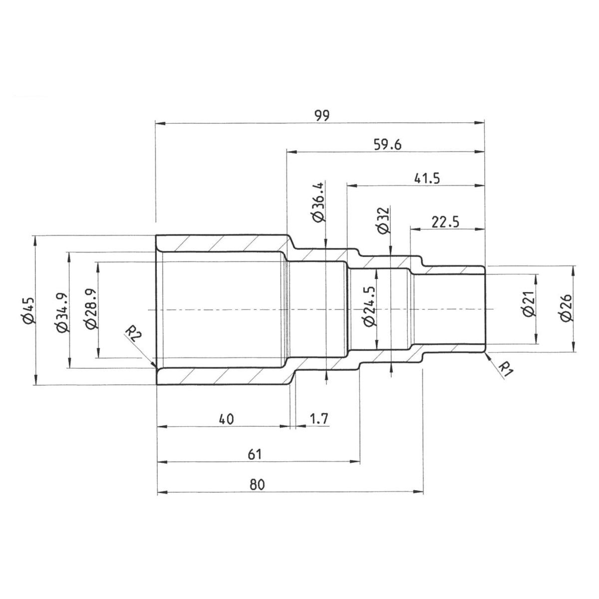 Cleancraft Universaladapter Ø 36 / 32 / 26
