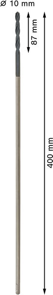 BOSCH PRO Wood HSS Installationsbohrer, 10 x 87 x 600 mm, SDS plus