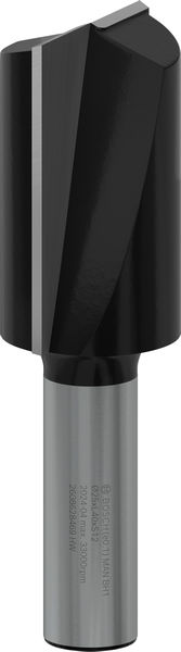BOSCH PRO Nutfräser, zweischneidig, Ø 25 x L 40, Schaft 12 mm