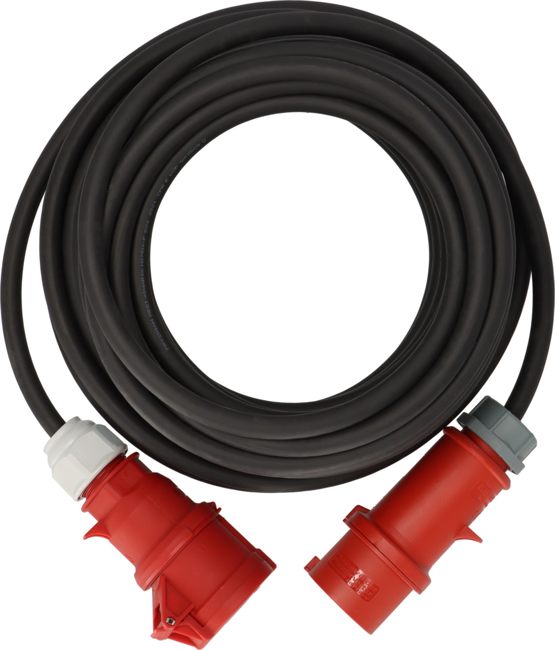 BRENNENSTUHL Professional CEE Verlängerungskabel IP44 mit Phasenwender 25m schwarz H07RN-F 5G4,0 CEE 400V/32A