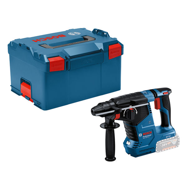 BOSCH Akku-Bohrhammer GBH 18V-24 C mit Zusatzhandgriff in L-BOXX