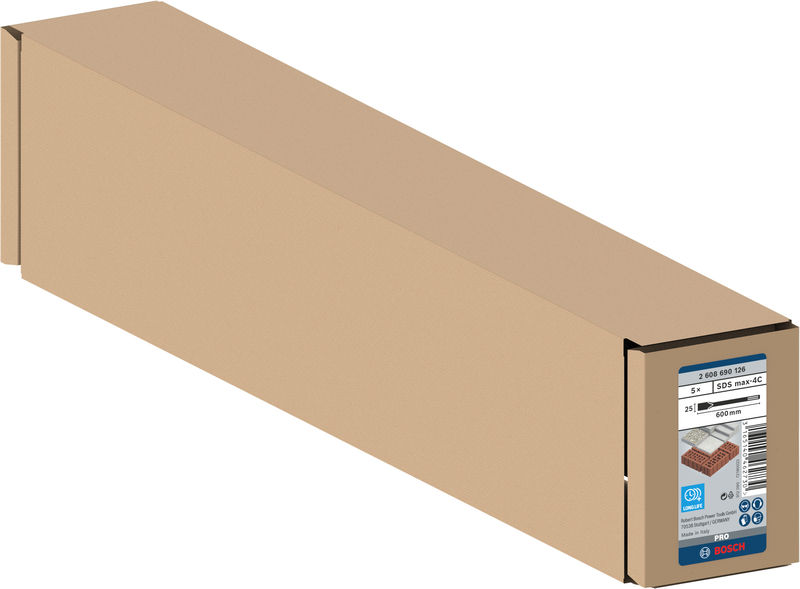 BOSCH PRO SDS max-4C Flachmeißel-Set, 25 x 600 mm, 5-tlg. BOSCH PRO SDS max-4C Flachmeißel-Set, 25 x 600 mm, 5-tlg.