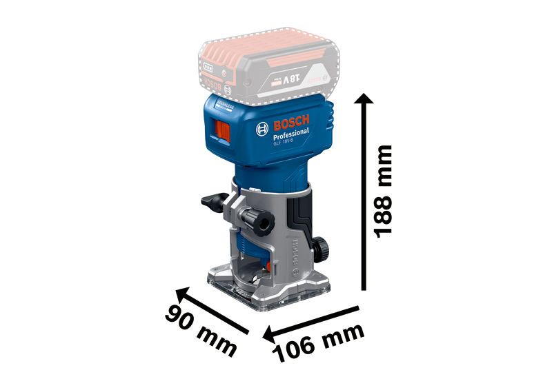 BOSCH Oberfräse GLF 18V-8, L-BOXX 136