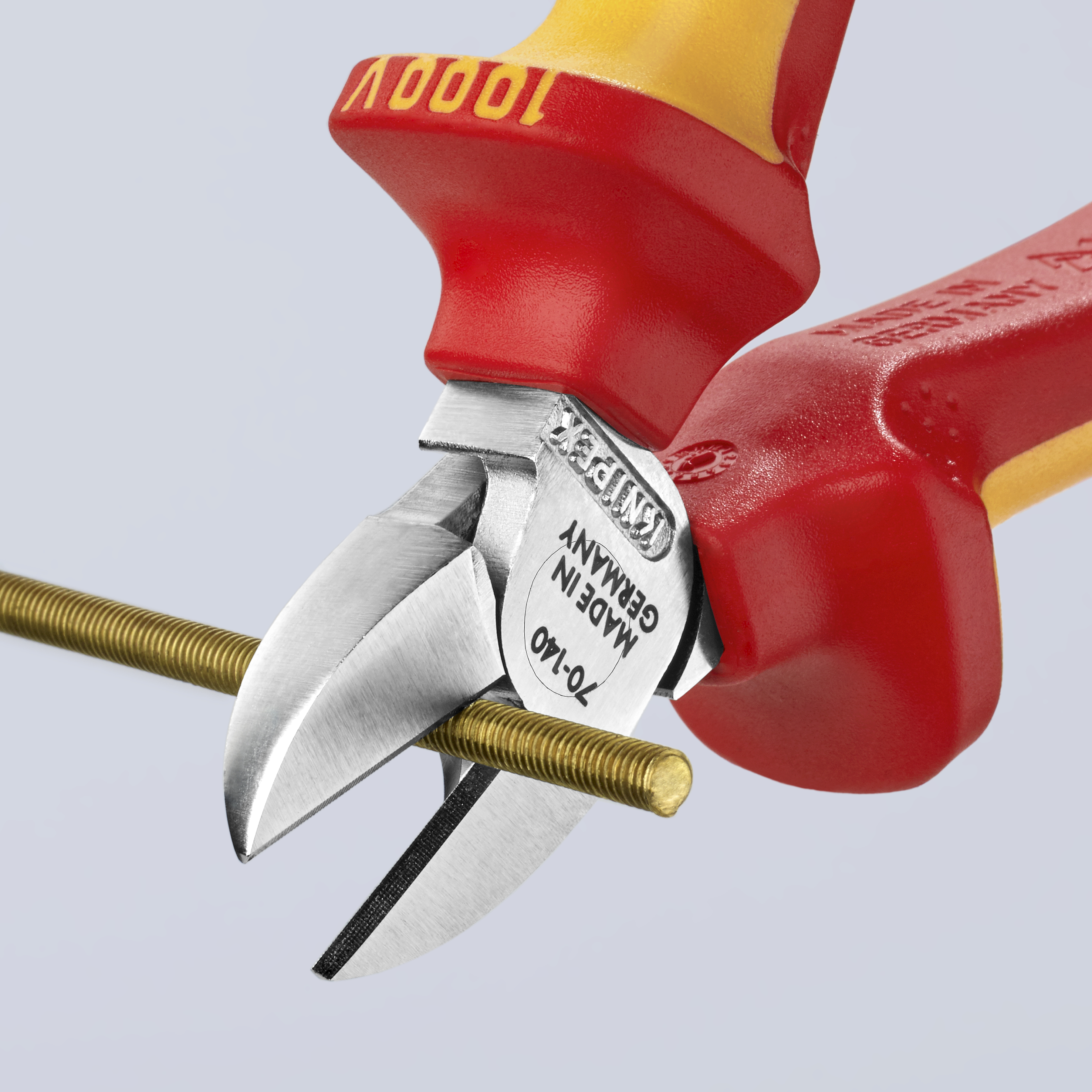 KNIPEX Seitenschneider VDE mit Mehrkomponenten-Griffen 140mm KNIPEX