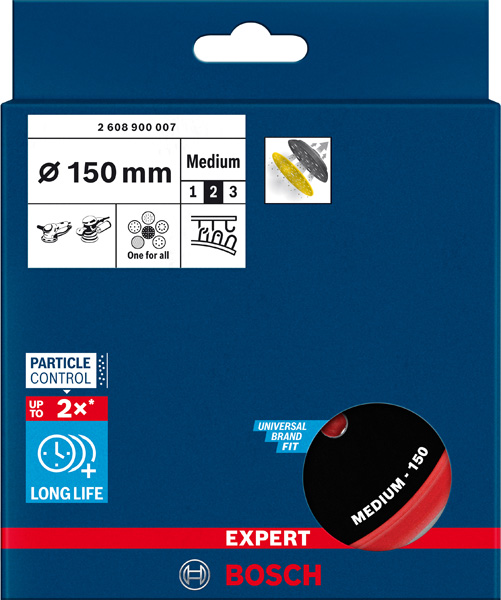 BOSCH EXPERT Mulitloch-Stützteller, 150mm, mittel, M8+5/16