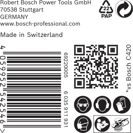 BOSCH EXPERT C470 Schleifscheibe, 125mm, K400, 8 Löcher, 50-tlg. BOSCH EXPERT C470 Schleifscheibe, 125mm, K400, 8 Löcher, 50-tlg.