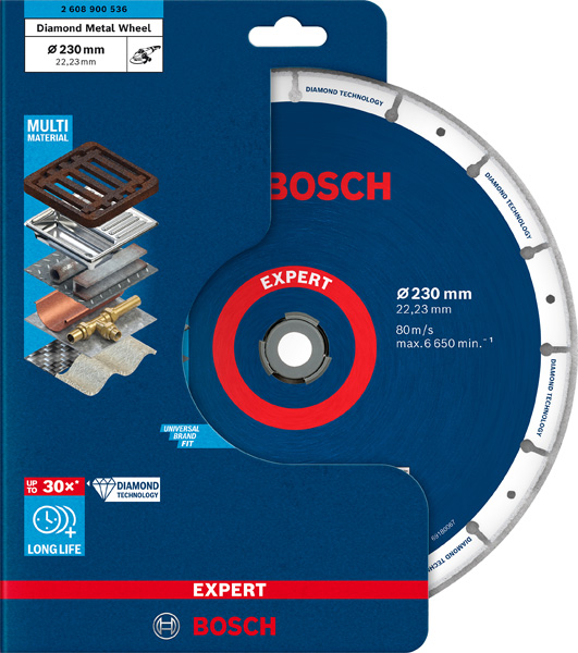 BOSCH EXPERT Diamond Metal Wheel Trennscheibe, 230 x 22,23 mm