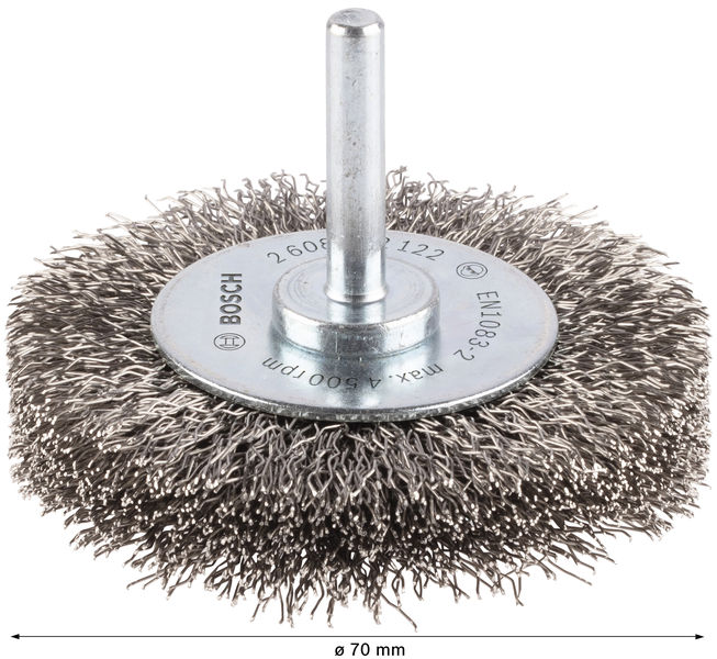 BOSCH PRO Stainless Steel clean Scheibenbürste, gerader Schaft, 70 x 0,3 mm BOSCH PRO Stainless Steel clean Scheibenbürste, gerader Schaft, 70 x 0,3 mm