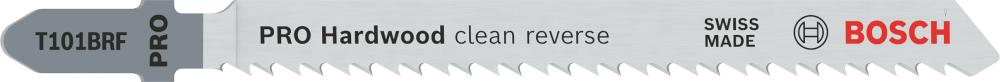 BOSCH PRO Hardwood clean reverse T101BRF Stichsägeblatt, 100 mm, 5-tlg. BOSCH PRO Hardwood clean reverse T101BRF Stichsägeblatt, 100 mm, 5-tlg.