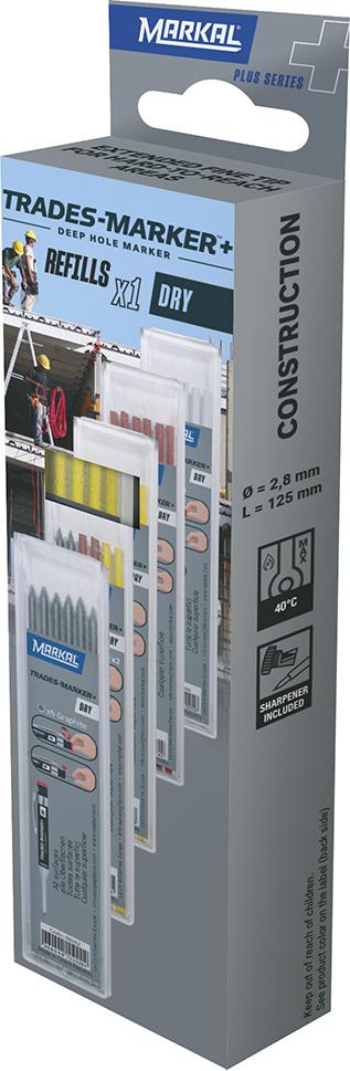 LA-CO Markal Trades-Marker dry Nachfüller Minen Set gelb LA-CO Markal Trades-Marker dry Nachfüller Minen Set gelb