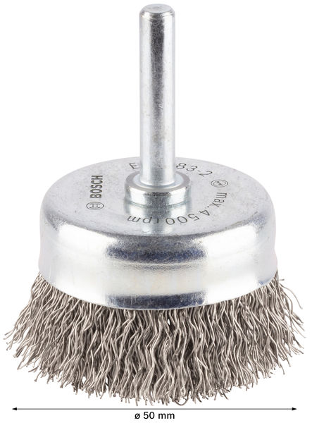 BOSCH PRO Stainless Steel clean Topfbürste, gerader Schaft, 50 x 0,3 mm