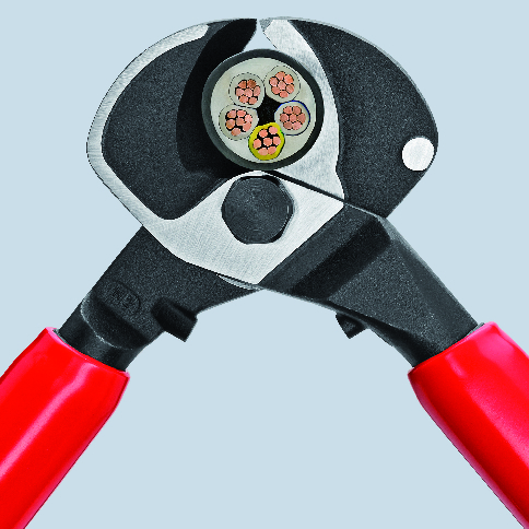 KNIPEX KNIPEX 95 17 500 Kabelschere 500 mm tauchisoliert, VDE-geprüft poliert