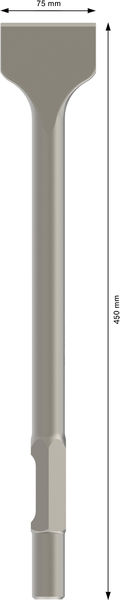 BOSCH PRO HEX 30-4C Spatmeißel, 75 x 450 mm BOSCH PRO HEX 30-4C Spatmeißel, 75 x 450 mm