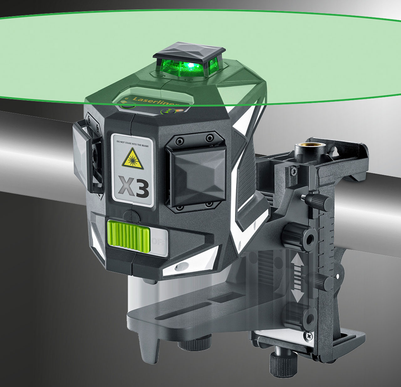 LASERLINER 3D Kreuzlinien-Laser X3-Laser Pro Set 1 (incl. Kompaktstativ 300 cm)