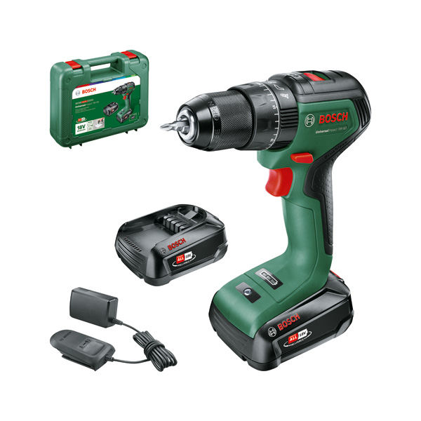 BOSCH Akku-Bohrschrauber UniversalImpact 18V-60, 2 x Akku PBA 18V 2.0Ah, Tragekoffer BOSCH Akku-Bohrschrauber UniversalImpact 18V-60, 2 x Akku PBA 18V 2.0Ah, Tragekoffer
