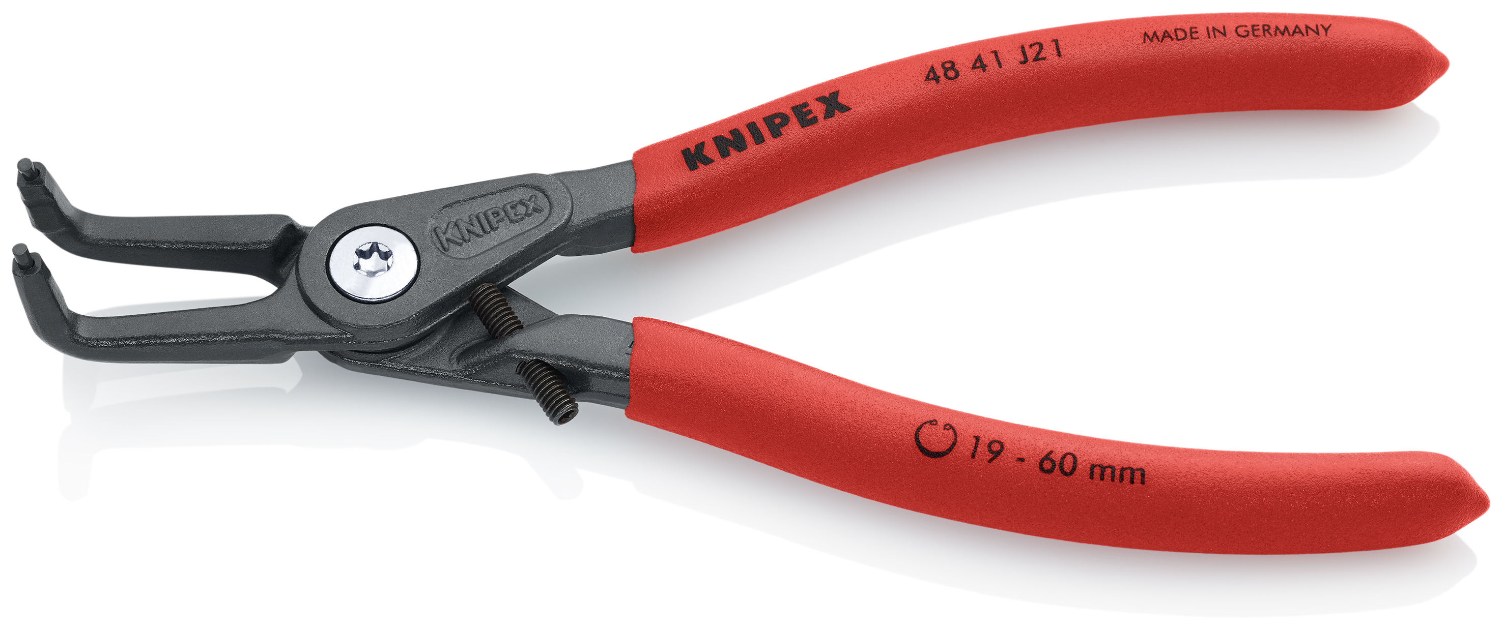 KNIPEX KNIPEX 48 41 J21 Präzisions-Sicherungsringzange für Innenringe in Bohrungen 165 mm grau atramentiert mit rutschhemmendem Kunststoff überzogen KNIPEX KNIPEX 48 41 J21 Präzisions-Sicherungsringzange für Innenringe in Bohrungen 165 mm grau atramentiert mit rutschhemmendem Kunststoff überzogen