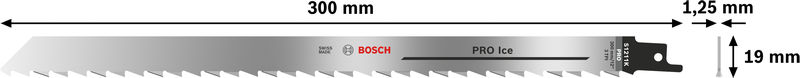 BOSCH PRO Ice S1211K Säbelsägeblatt, 1,25 x 19 x 300 mm, 5-tlg. BOSCH PRO Ice S1211K Säbelsägeblatt, 1,25 x 19 x 300 mm, 5-tlg.