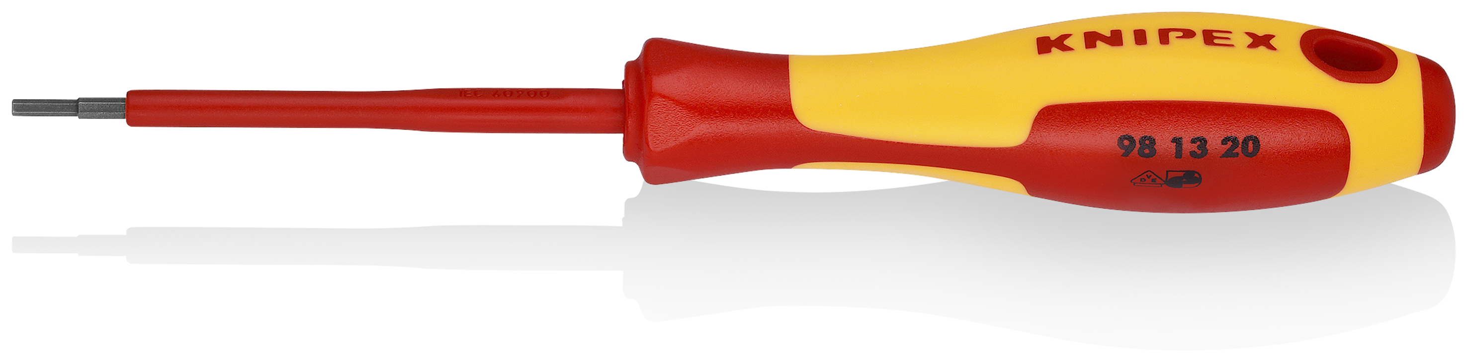 KNIPEX KNIPEX 98 13 20 Schraubendreher für Innensechskantschrauben 175 mm brüniert isoliert mit Mehrkomponenten-Hüllen, VDE-geprüft KNIPEX KNIPEX 98 13 20 Schraubendreher für Innensechskantschrauben 175 mm brüniert isoliert mit Mehrkomponenten-Hüllen, VDE-geprüft