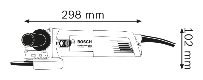 BOSCH Winkelschleifer GWX14-125