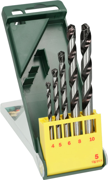 BOSCH Betonbohrer-Set, HM, 5-teilig, 4 - 10 mm
