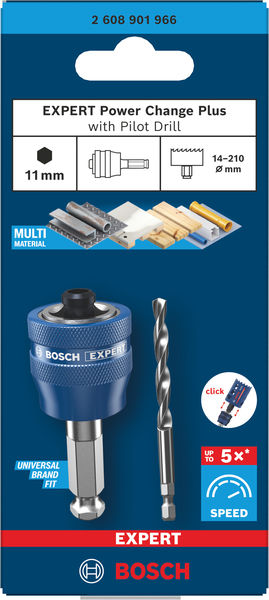 BOSCH EXPERT Power Change Plus mit Zentrierbohrer, Ø7,5 x 60 x 105 mm, 2-tlg.