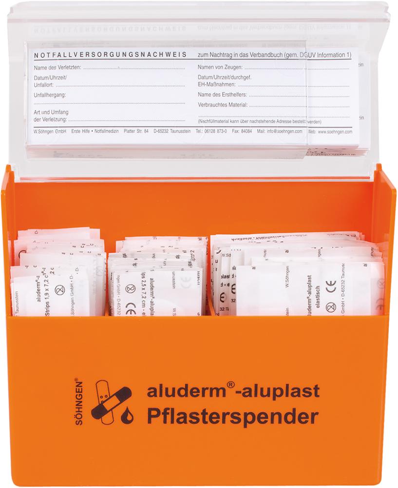 ALUDERM Pflasterspender aluderm- aluplast, orange ALUDERM Pflasterspender aluderm- aluplast, orange