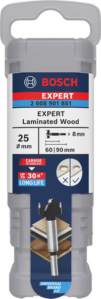BOSCH EXPERT Laminated Wood Scharnierlochbohrer, 25 x 60 x 90 mm BOSCH EXPERT Laminated Wood Scharnierlochbohrer, 25 x 60 x 90 mm