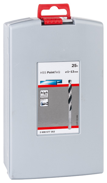 BOSCH HSS-Spiralbohrer-Set PointTeQ, 25-tlg., ProBox, 1-13 mm