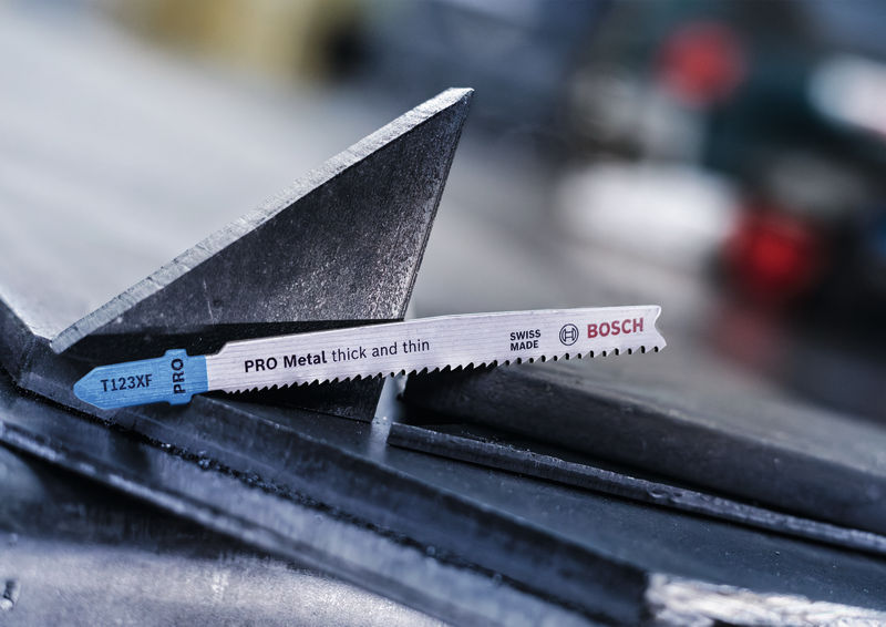 BOSCH PRO Metal thick and thin T123XF Stichsägeblatt, 100 mm, 25-tlg. BOSCH PRO Metal thick and thin T123XF Stichsägeblatt, 100 mm, 25-tlg.
