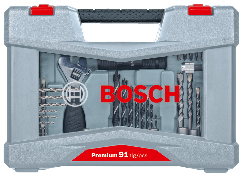 BOSCH 91-tlg. Premium X-Line Bohrer- und Schrauber-Set