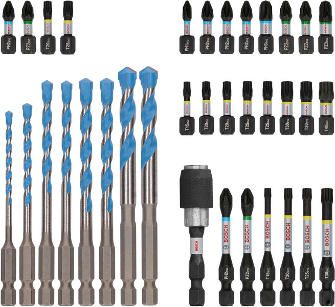BOSCH PRO Impact Gemischtes Set, Display, 6 x 35-tlg BOSCH PRO Impact Gemischtes Set, Display, 6 x 35-tlg