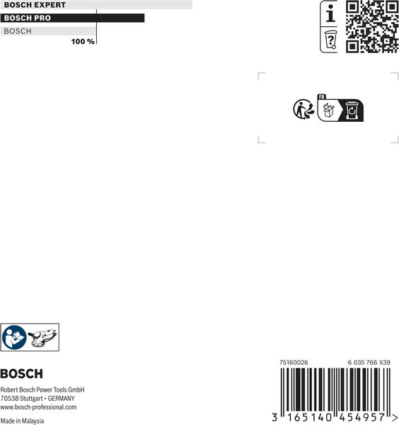 BOSCH PRO Schleifteller, mittel, 125 mm